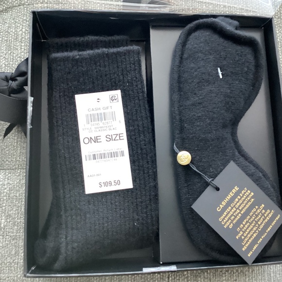 Charter Club Cashmere Sleep Mask + Socks Boxed - Picture 3 of 4